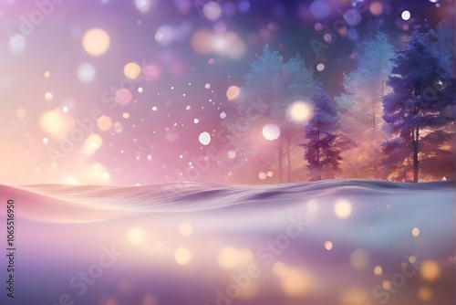 Abstract Gradient with Intricate Bokeh Patterns
