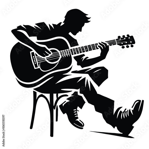 Guitarist Silhouette