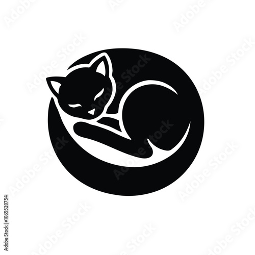 Sleeping Cat Silhouette