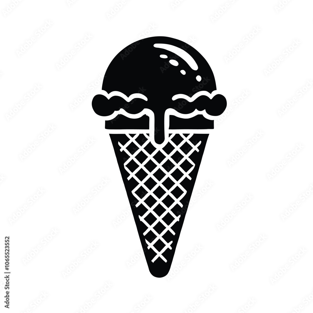 Ice Cream Cone Silhouette Ice Cream Cone Silhouette