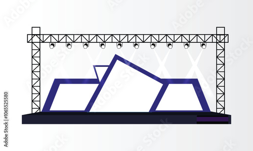 2d Stage Design vector for All kinds of Event Use