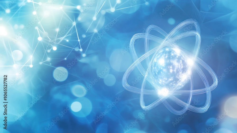 Obraz premium Abstract Atom Design