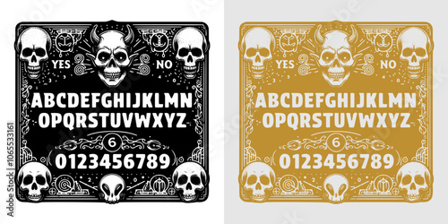 retro inspired ouija