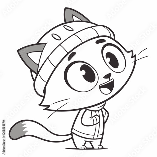 Unique and cute vector animals for coloring: a fascinating activity for little artists.
