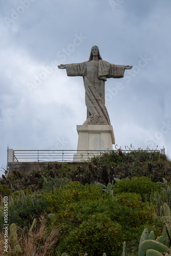 Statue of Cristo Rei, Canico, Madeira, Portugal photo