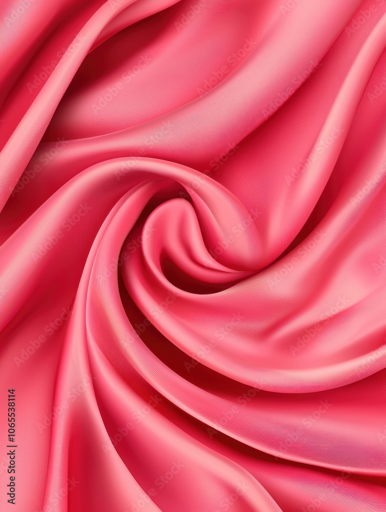 Obraz premium Soft Pink Fabric with Elegant Flowing Texture