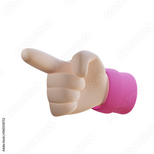 3D Graphic Woman Waving Pose 