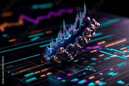 Minimal line drawing showing a deferred ordinary share category in a financial chart, focusing on structured clarity**