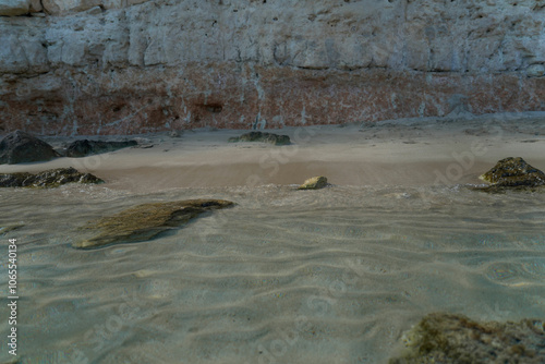 Romantic Beach Shore with Stunning Clear Turquoise Water and White Fine Sand Italian Vibe Beach