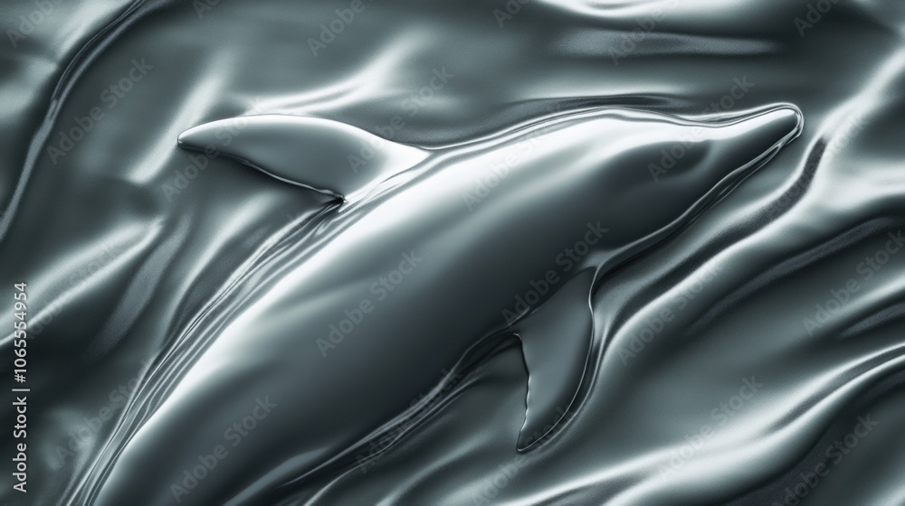 Obraz premium Dolphin Skin Texture, showcasing a smooth sleek grey surface, highlighting the unique patterns and characteristics of marine life.