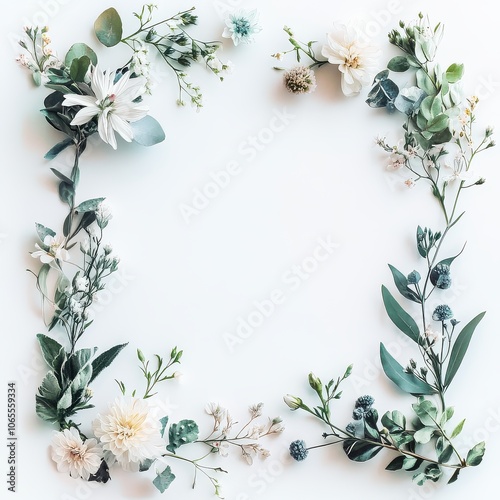 Poetic and elegant design with flower background.