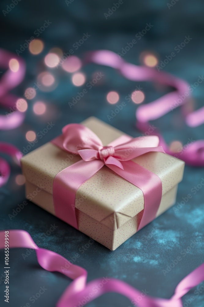 Lovely pink feminine tone gift box for Valentine’s Day, Mother's Day. Lovely pink feminine tone gift box for Valentine’s Day, Mother's Day.