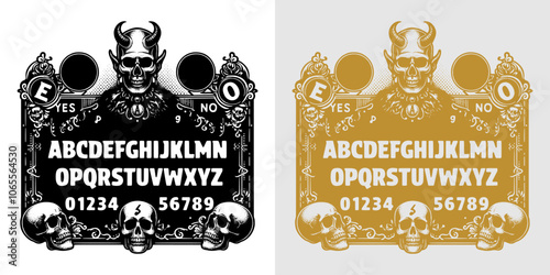 detailed ouija artwork