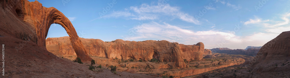Corona Arch in the Arches National Park in Grand County, Utah Corona Arch in the Arches National Park in Grand County, Utah