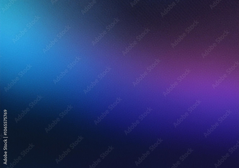 Obraz premium Blue purple black dark grainy gradient color background, noise texture effect, web banner abstract design, copy space