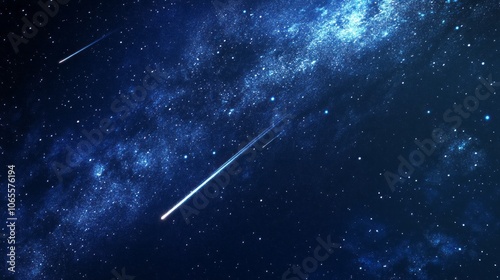 meteor shower with space for text photo