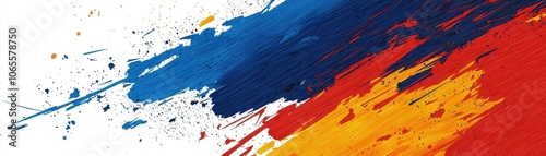 Explore the vibrant world of abstract art through dynamic colorful brushstrokes