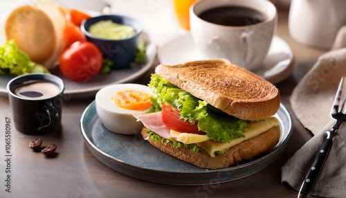 The fresh, warm bread and a steaming cup of coffee make a delicious breakfast
