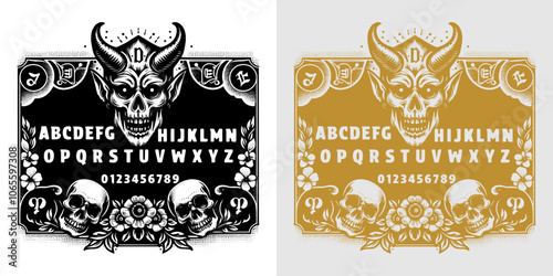 ouija with detailed pattern