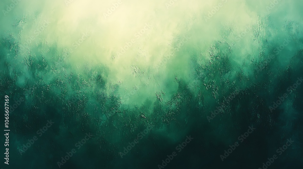 Obraz premium Explore the mystical beauty of ethereal green landscapes