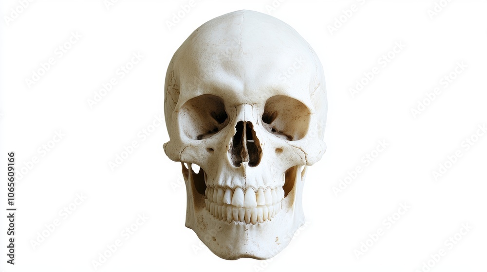 Obraz premium Closeup view of skull. The decoration element for Halloween.