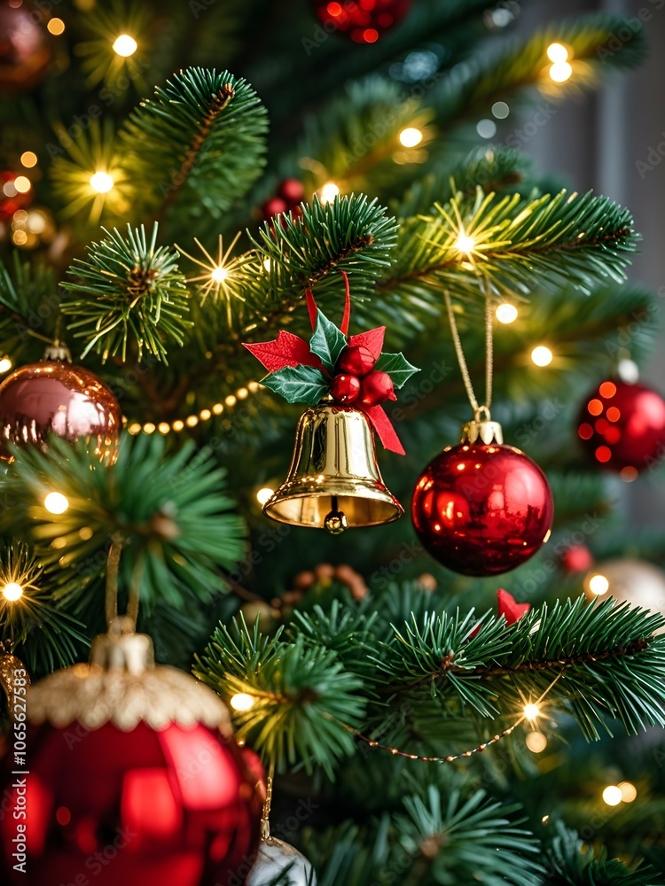 Fototapeta premium christmas tree decorations