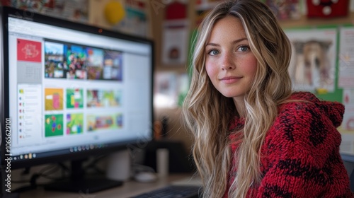 Free Download Engaging Teacher in Virtual Classroom Setting - GFXLoad