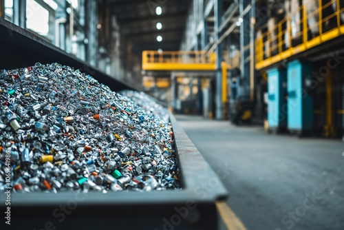 Wallpaper Mural Aluminum Cans Recycling Process - Industrial Facility Torontodigital.ca