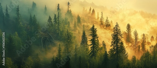 Forest In The Morning Brown Bear Place