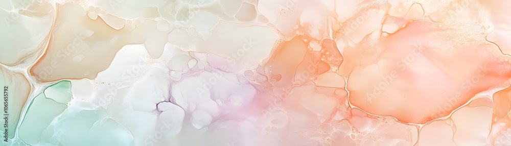 Fototapeta premium Abstract Art with Swirling Pastel Colors and Organic Shapes