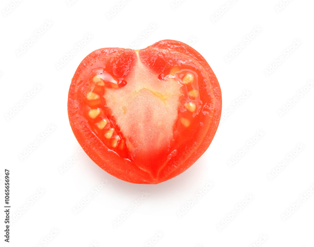 Foto Ripe tomatoes isolated on white background