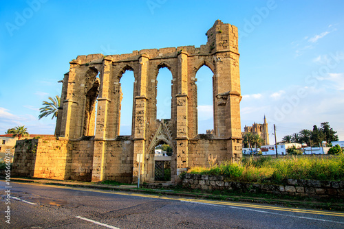 Gothic style st George of Latins church Famagusta (Magosa) Cyprus  photo