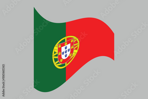 Free Download Portugal flag, The flag of Portugal, Flag of Portugal national country symbol illustration Vector, Rectangle Portugal flag illustration, Flat vector illustration
 - GFXLoad