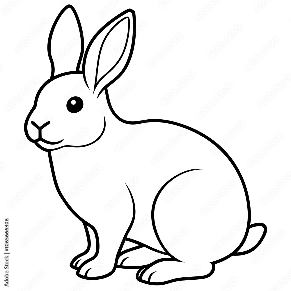 Fototapeta premium illustration of a rabbit