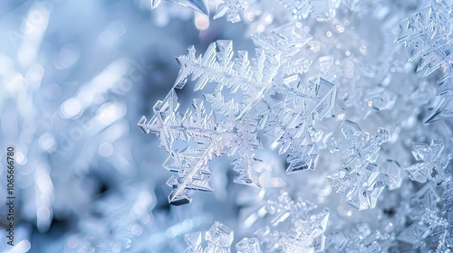 Delicate, intricate snowfla...