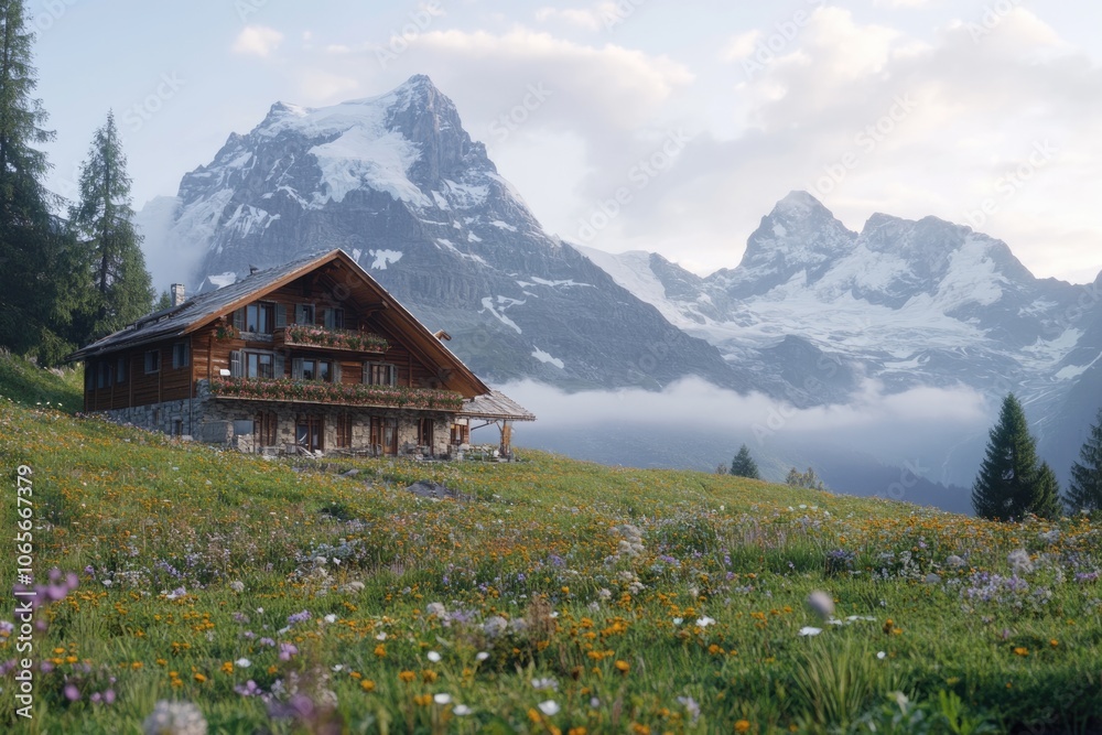 Fototapeta premium Braunwald Switzerland