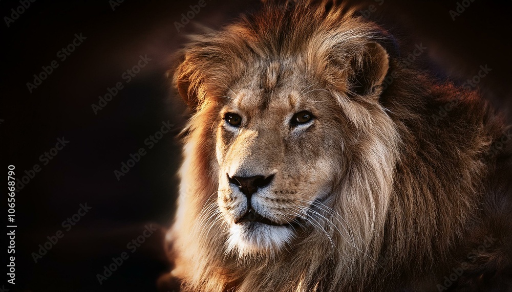 Fototapeta premium A close up of a lion