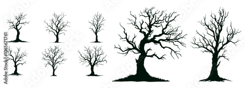 Dead Tree Silhouette - Nature Illustration