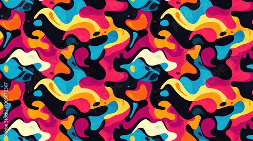 Cool abstract texture seamless pattern with vibrant design elements perfect for modern art projects