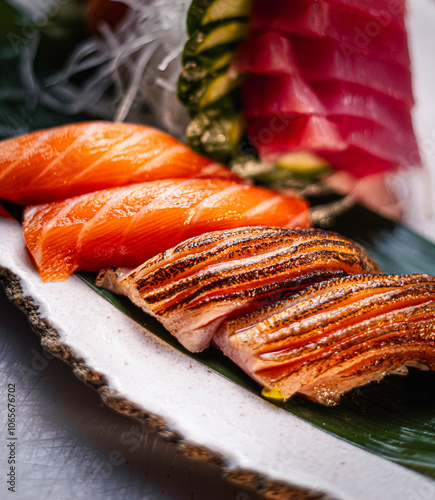 Nigiri Combo on a Plate photo