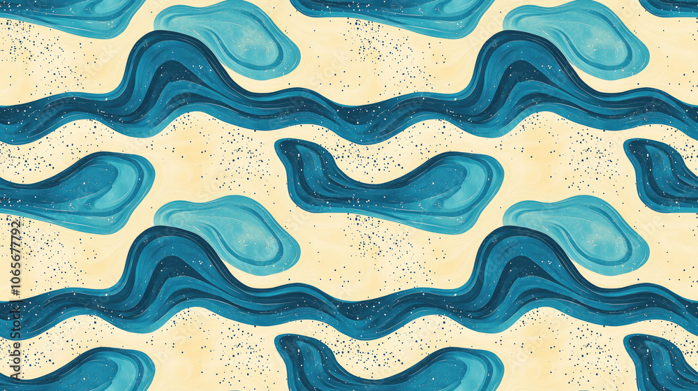 Fototapeta premium Cool texture pattern with an abstract design in a seamless layout perfect for textiles or graphic projects