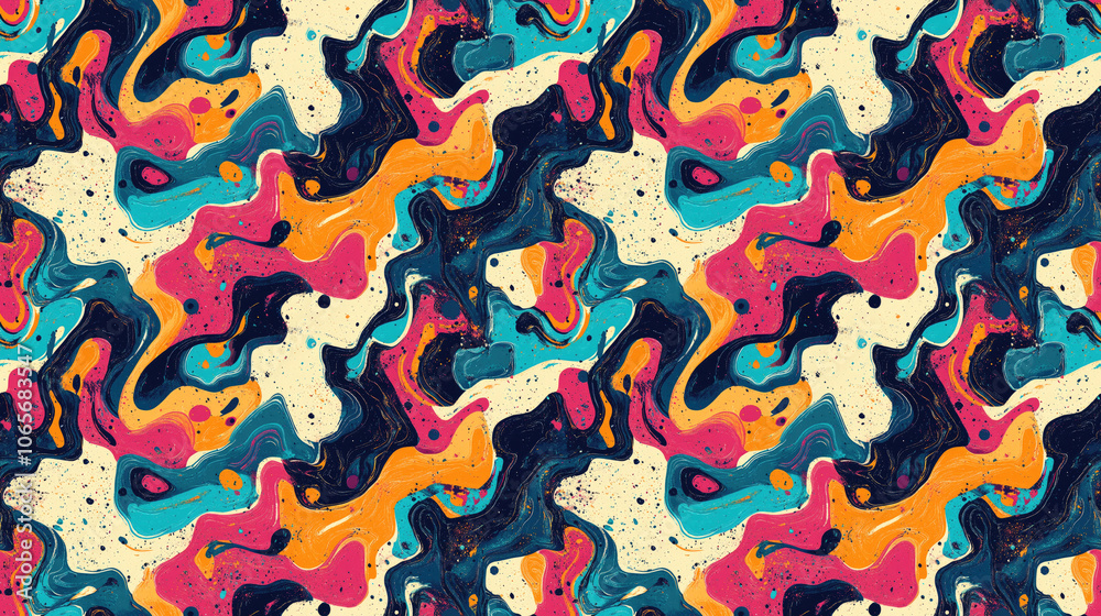 Obraz premium Seamless pattern featuring a cool background with unique abstract textures ideal for modern design projects