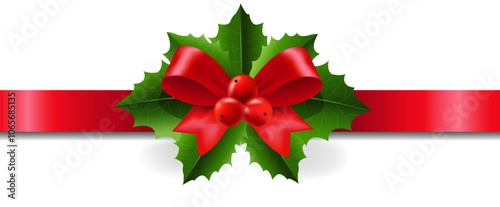 Christmas Garland With White background