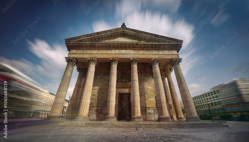 Obraz premium old stone building with columns 