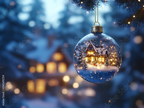 A delicate Christmas orname...