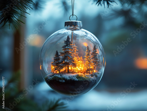 A delicate Christmas orname...