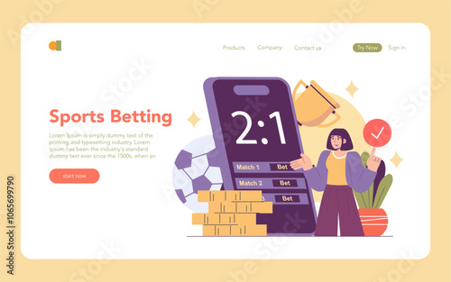 Igaming. Flat Vector Illustration