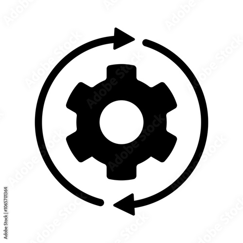Settings icon. Gear settings icon