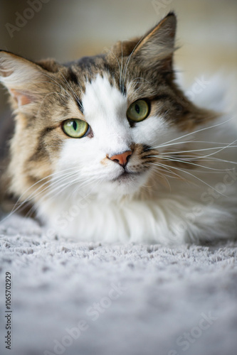 Porträt einer Norwegischen Waldkatze photo