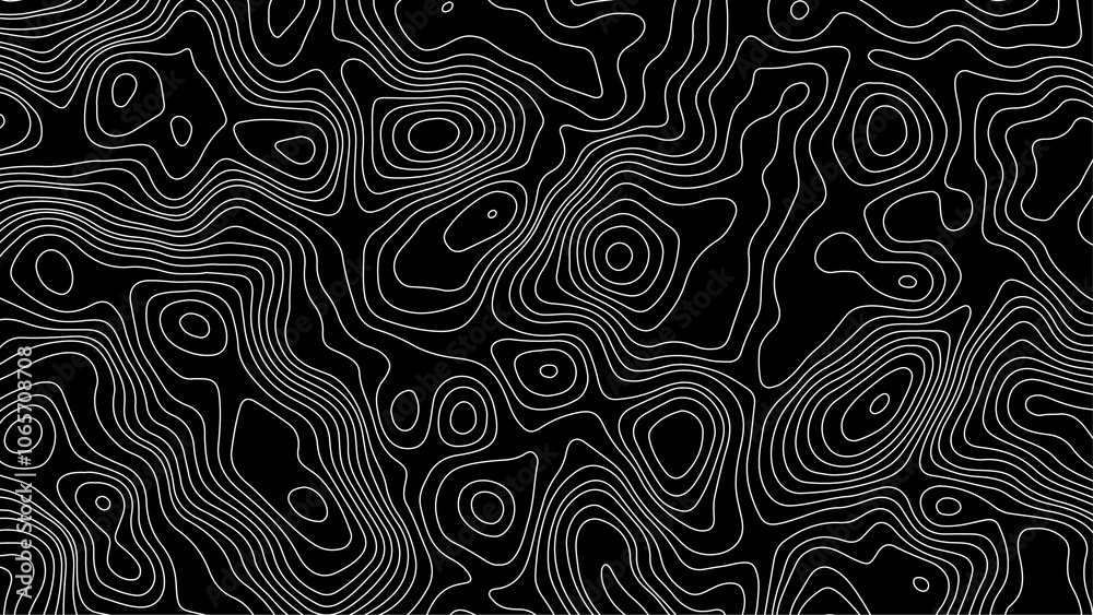 Fototapeta premium Topographic map background geographic line map